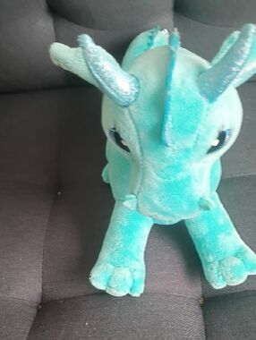 Teal Plush Dragon Stuffed Animal